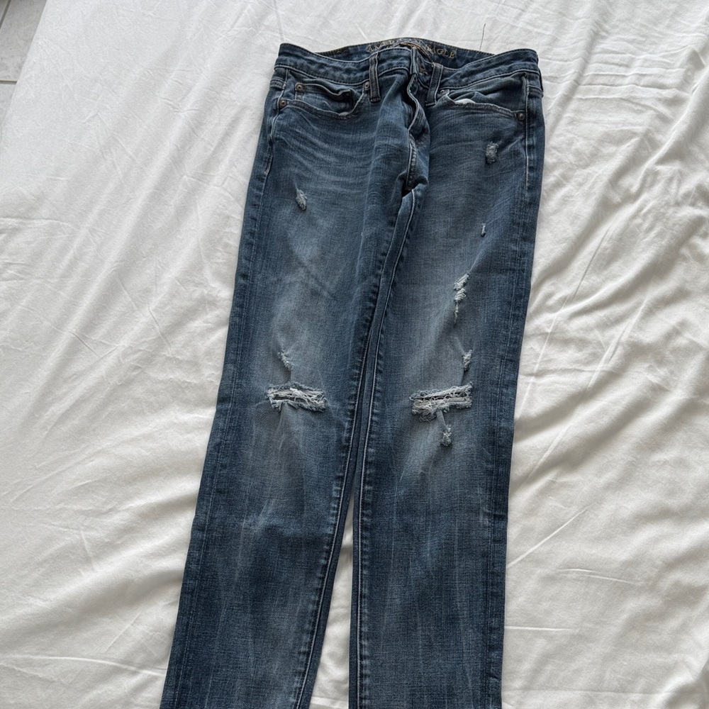 American Eagle Men's Skinny Jeans - Dark Blue